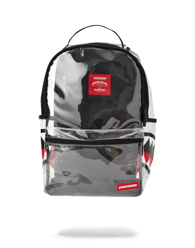 20/20 VISION DOUBLE CARGO SIDE SHARK CLEAR BACKPACK 20/20 VISION DOUBLE CARGO SIDE SHARK CLEAR BACKPACK