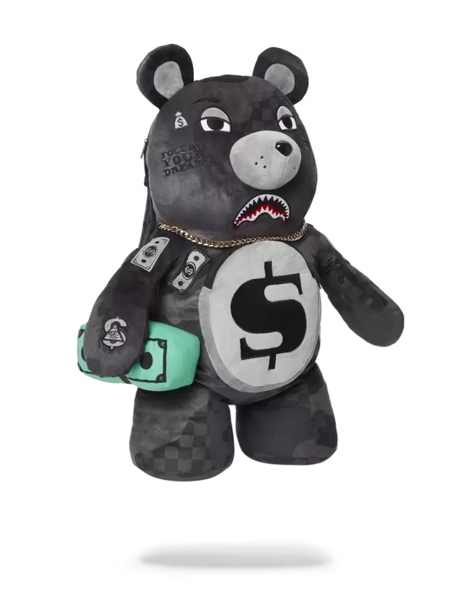 3AM NEVER SLEEP MONEYBEAR TEDDYBEAR BACKPACK