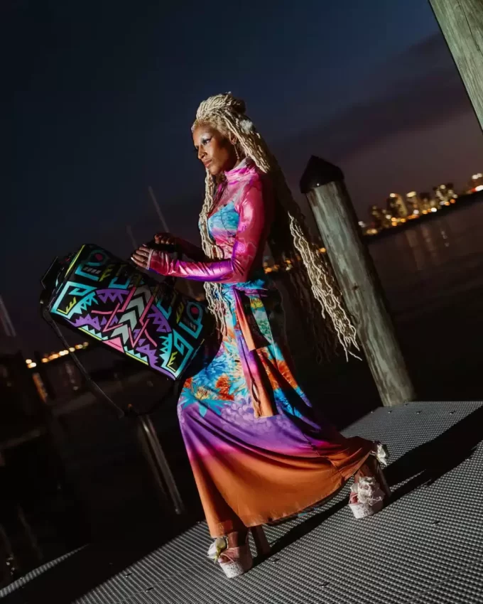 A.I. PATH TO THE FUTURE III DUFFLE – SANDFLOWER COLLAB (GLOW IN THE DARK)