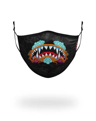 ADULT DRAGON SHARK FORM FITTING FACE MASK