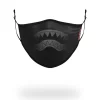 ADULT MIDNIGHT SHARK FORM FITTING FACE MASK