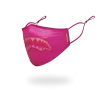 ADULT PINK SHARK FORM-FITTING FACE MASK