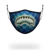 ADULT SHARK ISLAND FORM FITTING FACE MASK