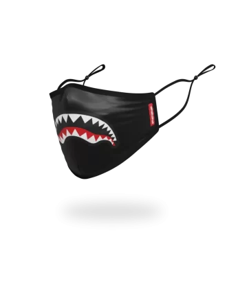 ADULT SHARK LOGO (BLACK) FORM-FITTING FACE MASK