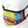 ADULT SPONGEBOB OG SHARK FORM FITTING FACE-COVERING
