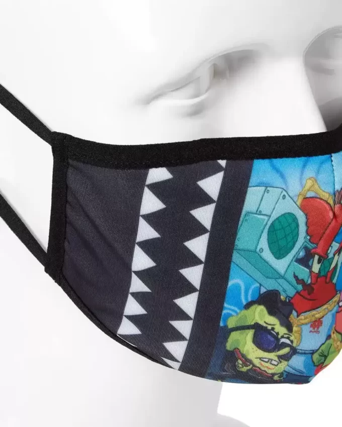 ADULT SPONGEBOB TRACK SUIT FORM FITTING FACE-COVERING