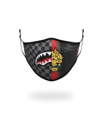 ADULT SPUCCI SPLIT FORM-FITTING FACE MASK