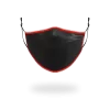 ADULT VERTICAL SHARK (BLACK) FORM-FITTING FACE MASK