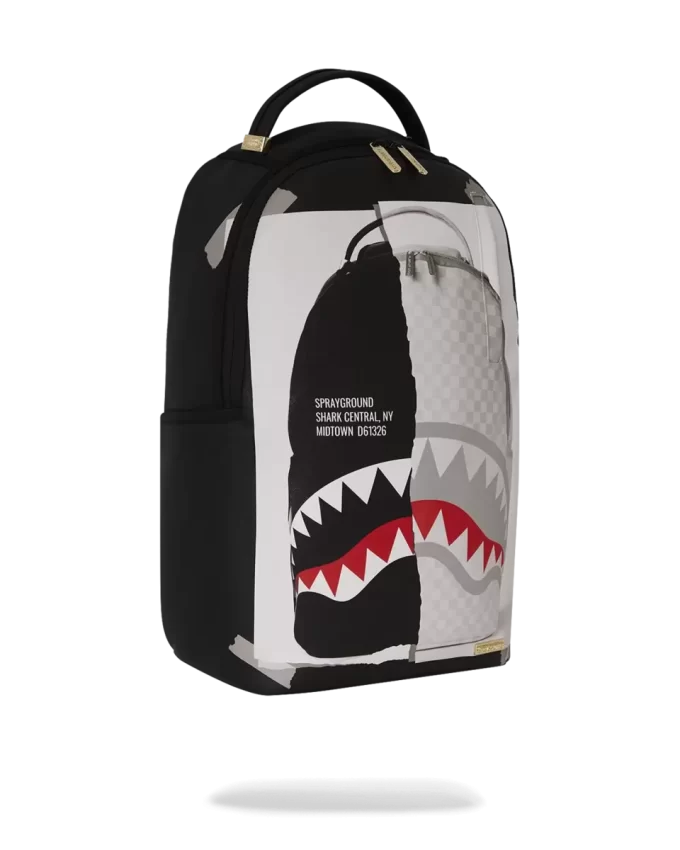 BAG ON BAG OPTICAL ILLUSION SHARKS IN PARIS BACKPACK