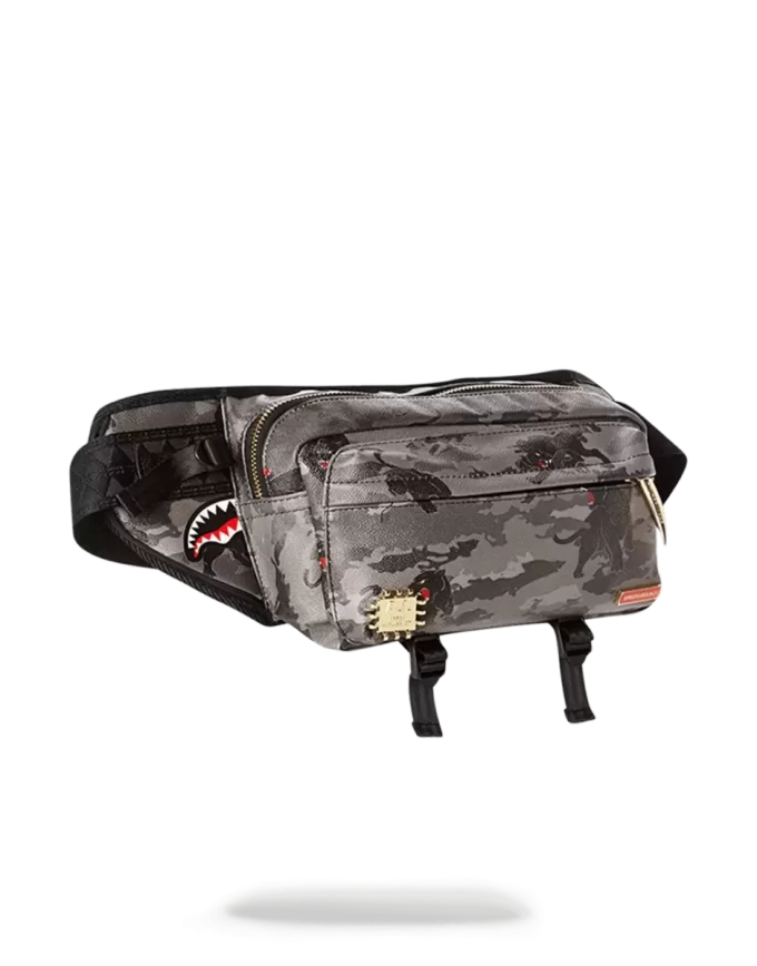 BLACK PANTHERA CAMO CROSSBODY