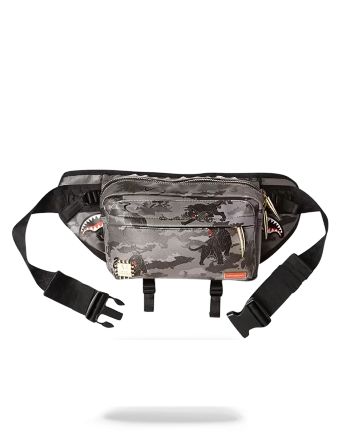 BLACK PANTHERA CAMO CROSSBODY