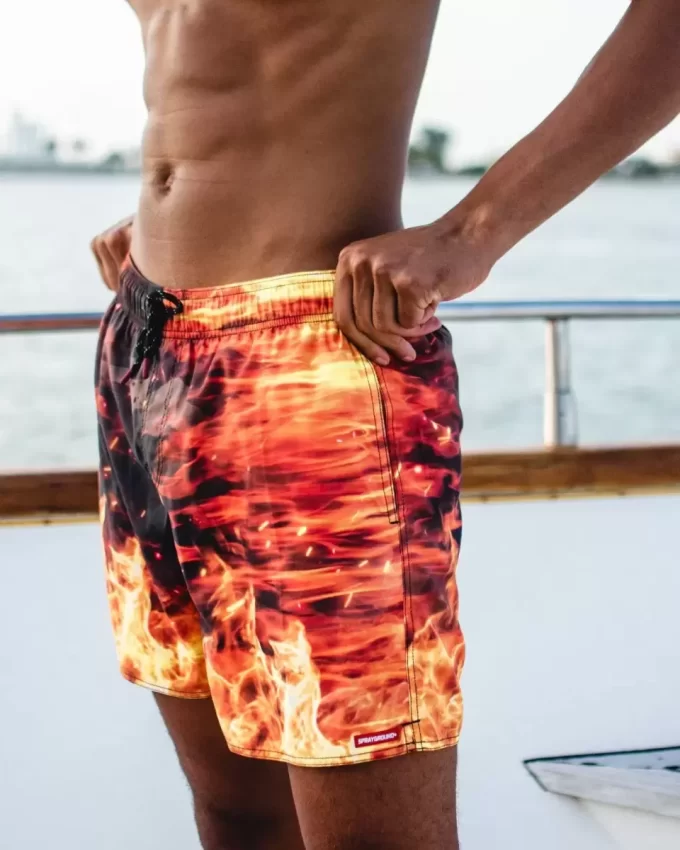 CAMO FIRE SHOTO SWIM TRUNKS CAMO FIRE SHOTO SWIM TRUNKS