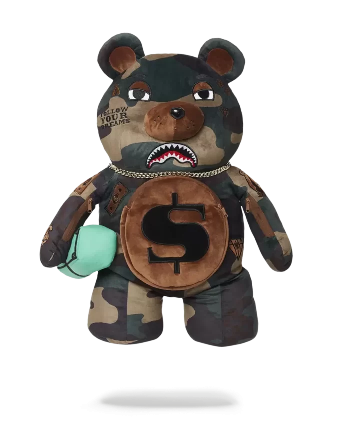 CAMOCHECK MONEYBEAR TEDDYBEAR BACKPACK