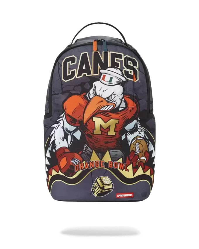 CANES MUSCLE UNIVERSITY OF MIAMI BACKPACK (WITH WARREN SAPP) CANES MUSCLE UNIVERSITY OF MIAMI BACKPACK (WITH WARREN SAPP)