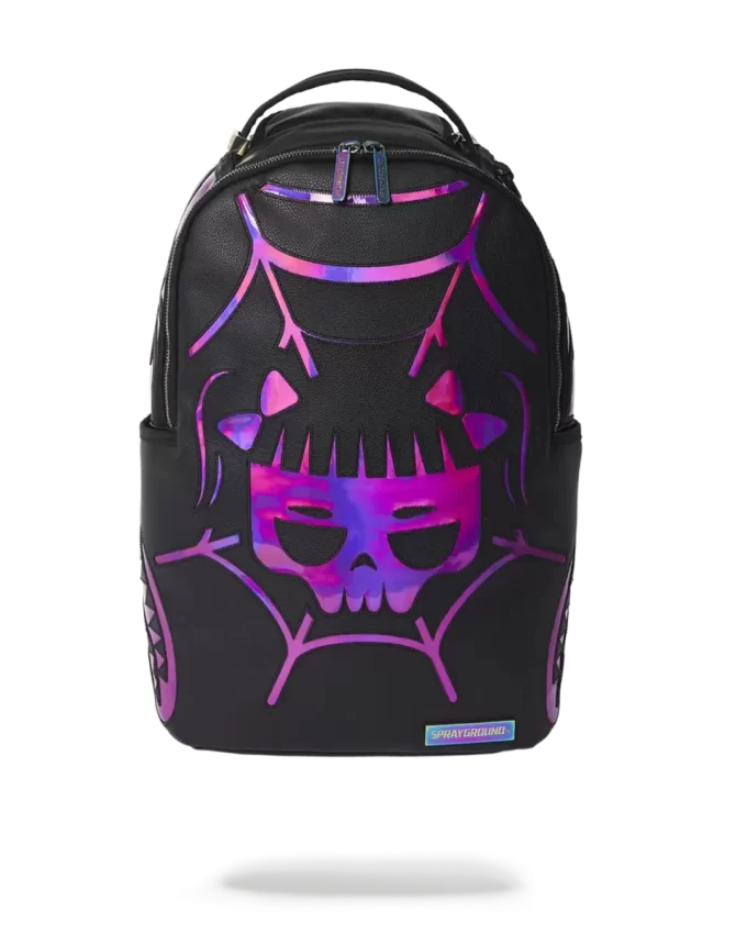 CAZZU IRIDESCENT CUT & SEW SPIDER SKULL SHARK BACKPACK (DLXV) CAZZU IRIDESCENT CUT & SEW SPIDER SKULL SHARK BACKPACK (DLXV)