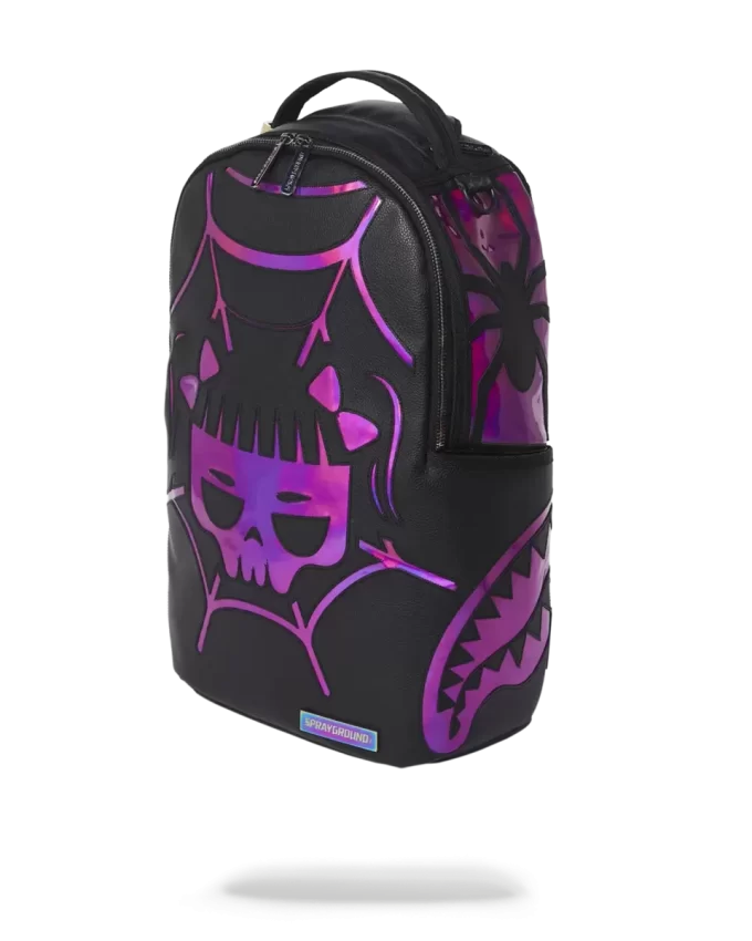 CAZZU IRIDESCENT CUT & SEW SPIDER SKULL SHARK BACKPACK (DLXV) CAZZU IRIDESCENT CUT & SEW SPIDER SKULL SHARK BACKPACK (DLXV)