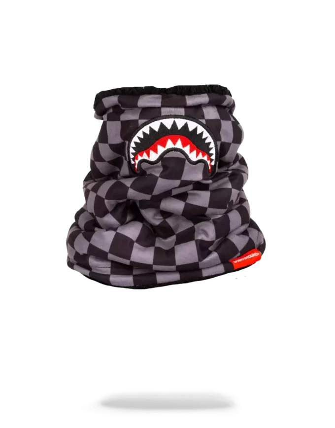 CHECKERED SHARK NECK WARMER