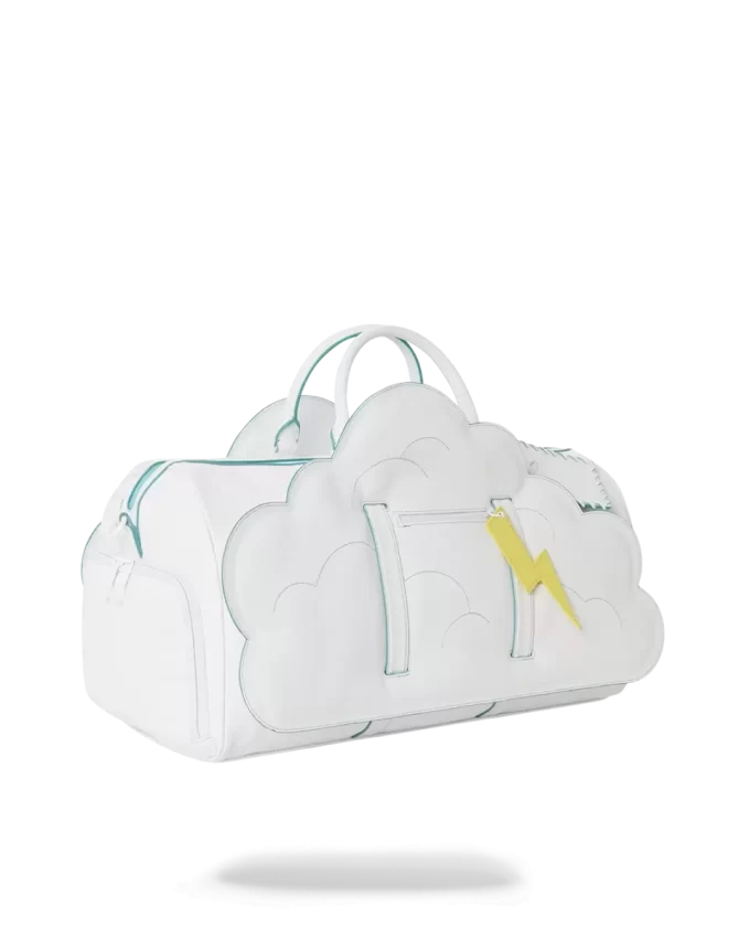 CLOUDY WITH A CHANCE OF SHARK DUFFLE