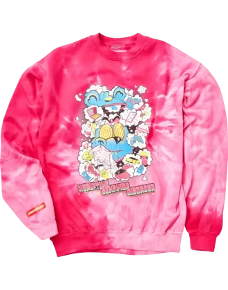 DISRUPTIVE BEHAVIOR DISORDER CREW PINK TIE DYE