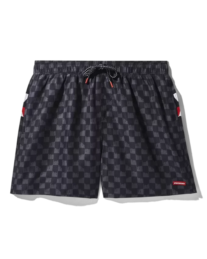 DRIP CHECK SWIM SHORTS
