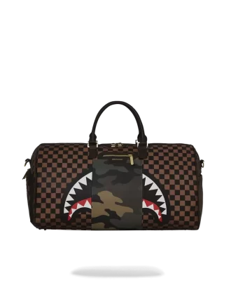 EXTERIOR GOLD ZIP POCKET SHARKS IN PARIS DUFFLE