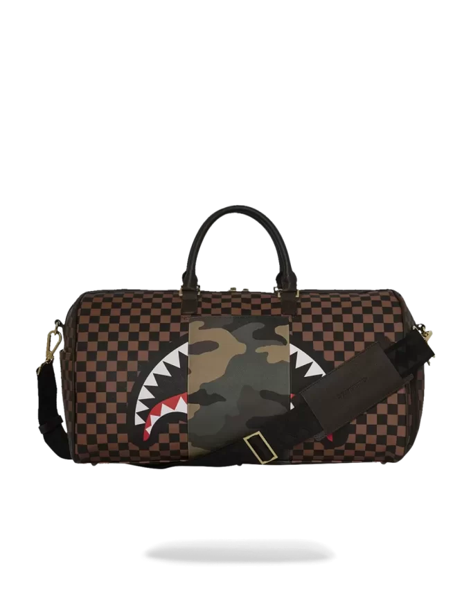 EXTERIOR GOLD ZIP POCKET SHARKS IN PARIS DUFFLE EXTERIOR GOLD ZIP POCKET SHARKS IN PARIS DUFFLE