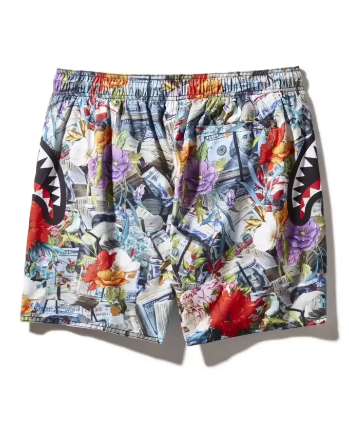 FLORAL MONEY SHOTO SWIM TRUNKS