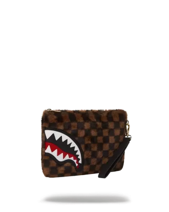 FURRR SHARKS IN PARIS CROSSOVER CLUTCH