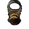 GOLD KNIT SHARK MOUTH SKI MASK