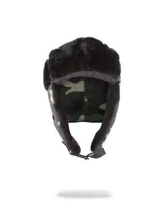 GOLD STENCIL CAMO AVIATOR HAT