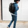 HEAVY METAL SHARK BLACK BACKPACK (DLXV)
