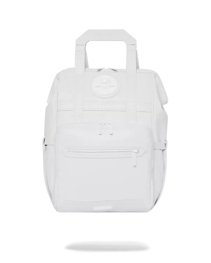 HEAVY METAL SHARK WHITE OUT BIZ TOP OPENER BACKPACK
