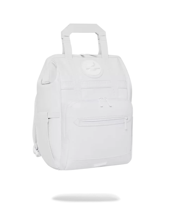 HEAVY METAL SHARK WHITE OUT BIZ TOP OPENER BACKPACK