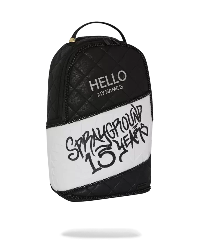 HELLO MY NAME IS 15 YEARS QUILTED BACKPACK (SUPER RARE)