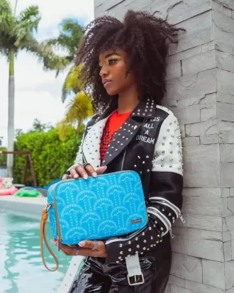 ILLUCHAINS TURQ TOILETRY BAG