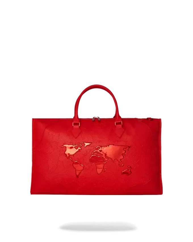 JAMES FIRST CLASS RUBY RED PYRAMID LARGE DUFFLE