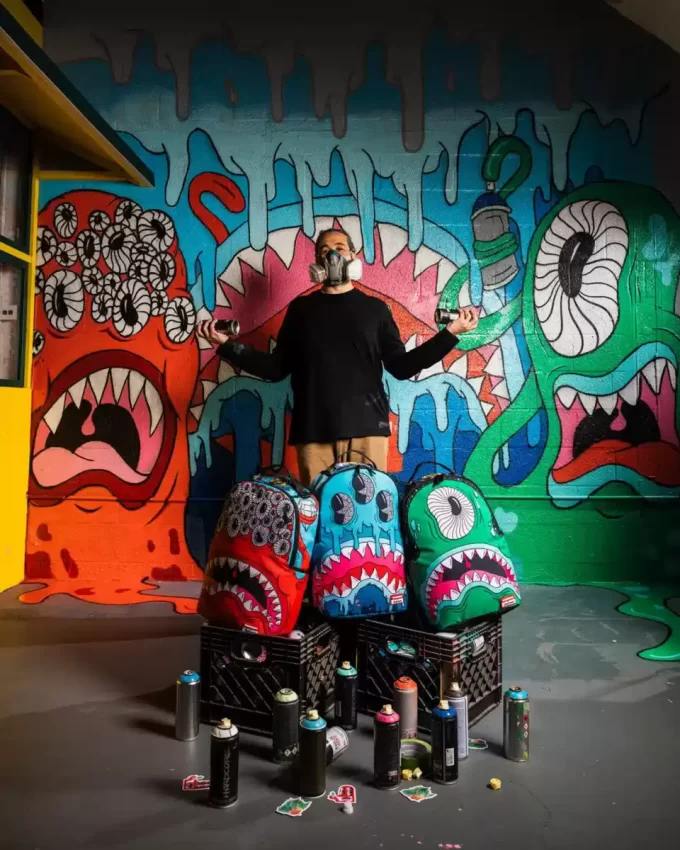 JORGE RODRIGUEZ THE ARTIST COLLAB BLINKY SHARK BACKPACK