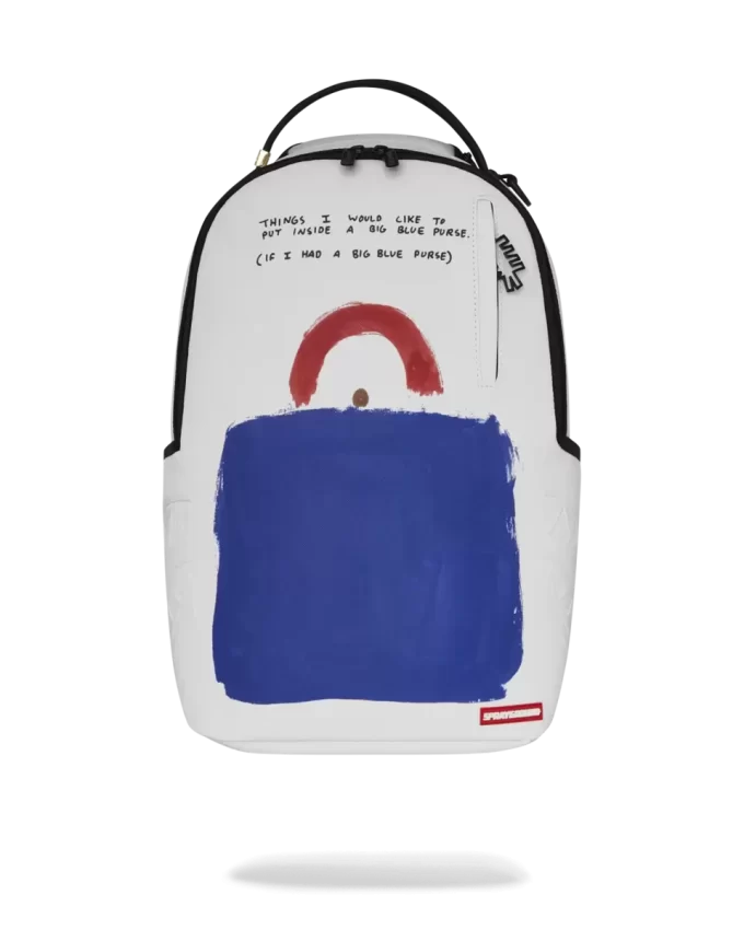 KEITH HARING BIG BLUE PURSE ART BACKPACK