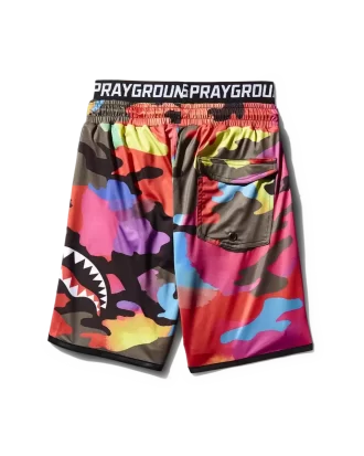 KIDS CAMOBURST SWIM TRUNKS