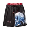 KIDS JAPAN WAVE SWIM TRUNKS (BLACK)
