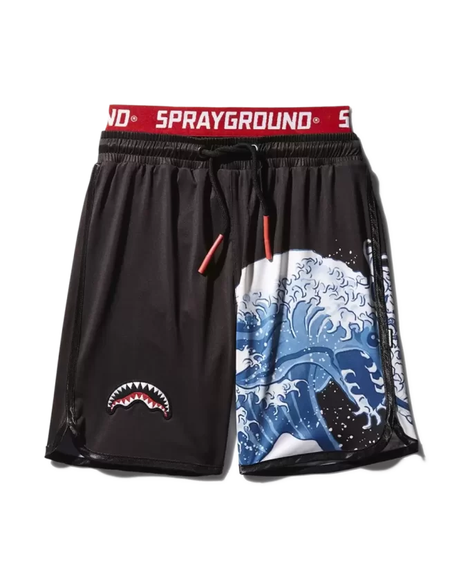 KIDS JAPAN WAVE SWIM TRUNKS (BLACK)