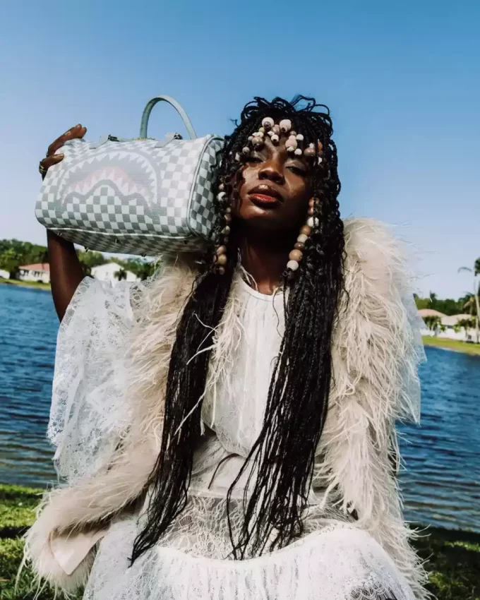 KNIT SHARKS IN PARIS IN CREAM MINI DUFFLE KNIT SHARKS IN PARIS IN CREAM MINI DUFFLE