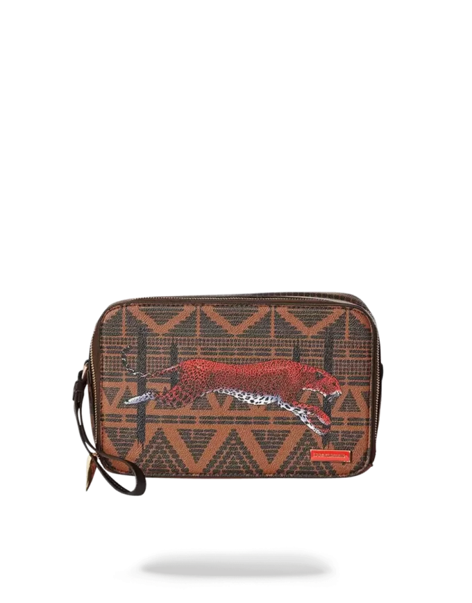 LEOPARDS IN PARIS TOILETRY AKA MONEY BAG