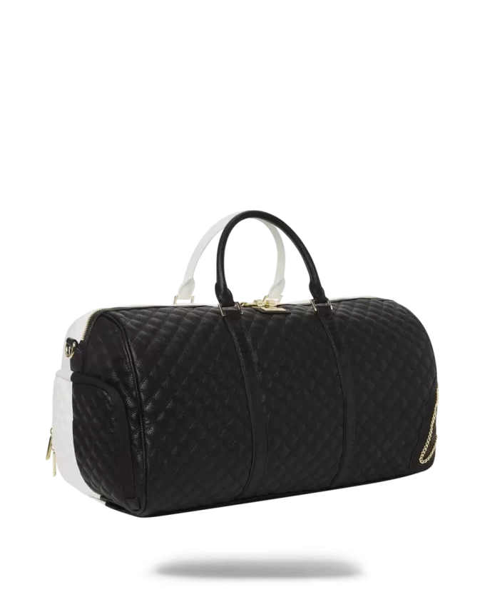 LEVELED UP SPLIT QUILT SHARK DUFFLE