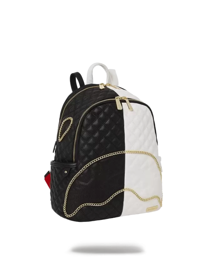 LEVELED UP SPLIT QUILT SHARK SAVAGE BACKPACK