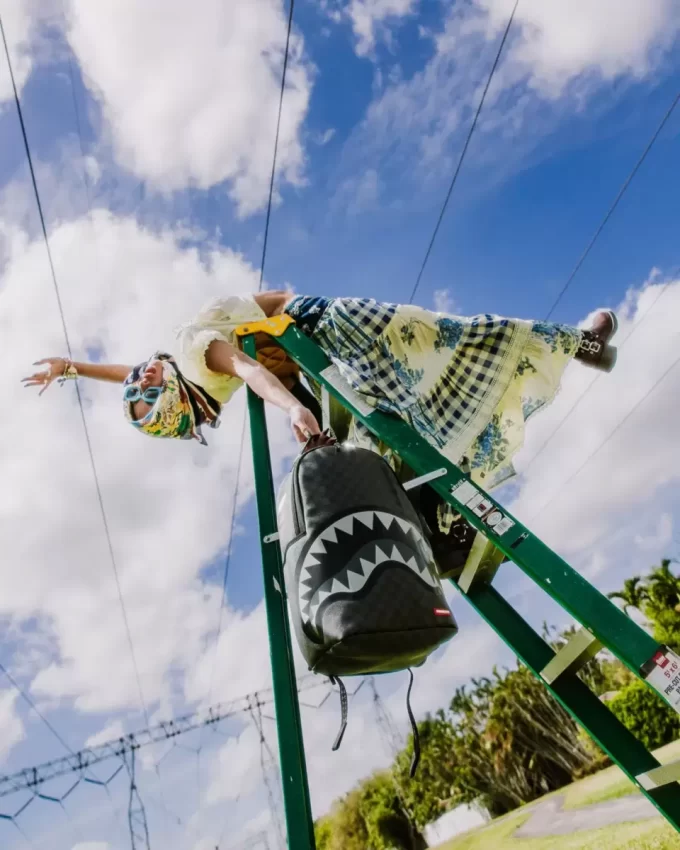 LIGHTS OUT SHARKS IN PARIS BACKPACK