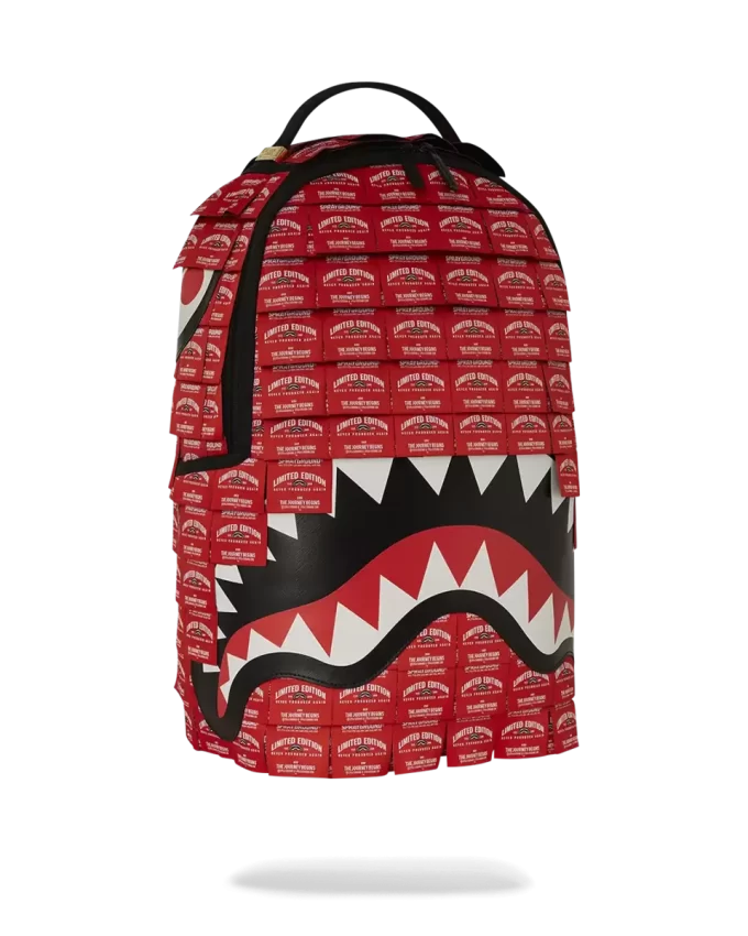 MADE OF WOVEN LABELS SHARK BACKPACK