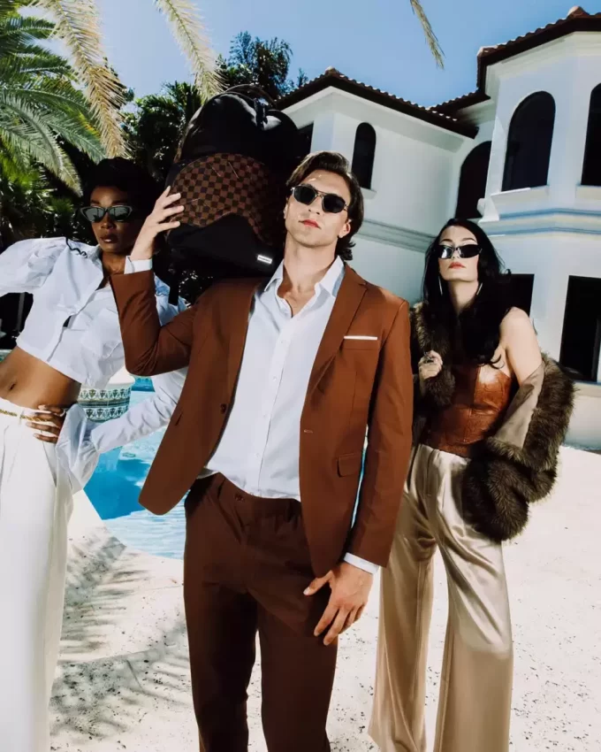 MAISON CHECK BACKPACK