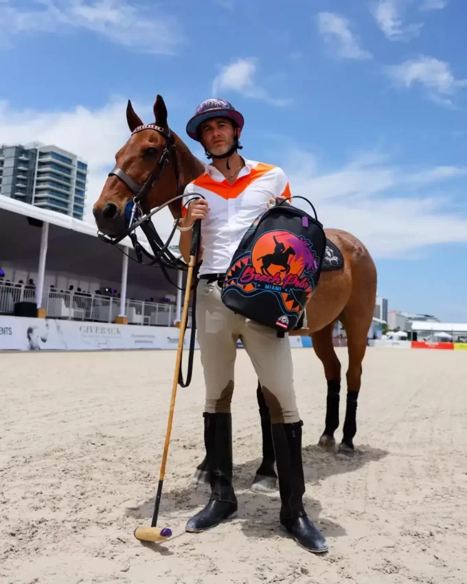 MIAMI BEACH POLO COLLAB BACKPACK (DLXV-BLACK)