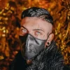 MIDNIGHT SHARK VEGAN LEATHER FACEMASK